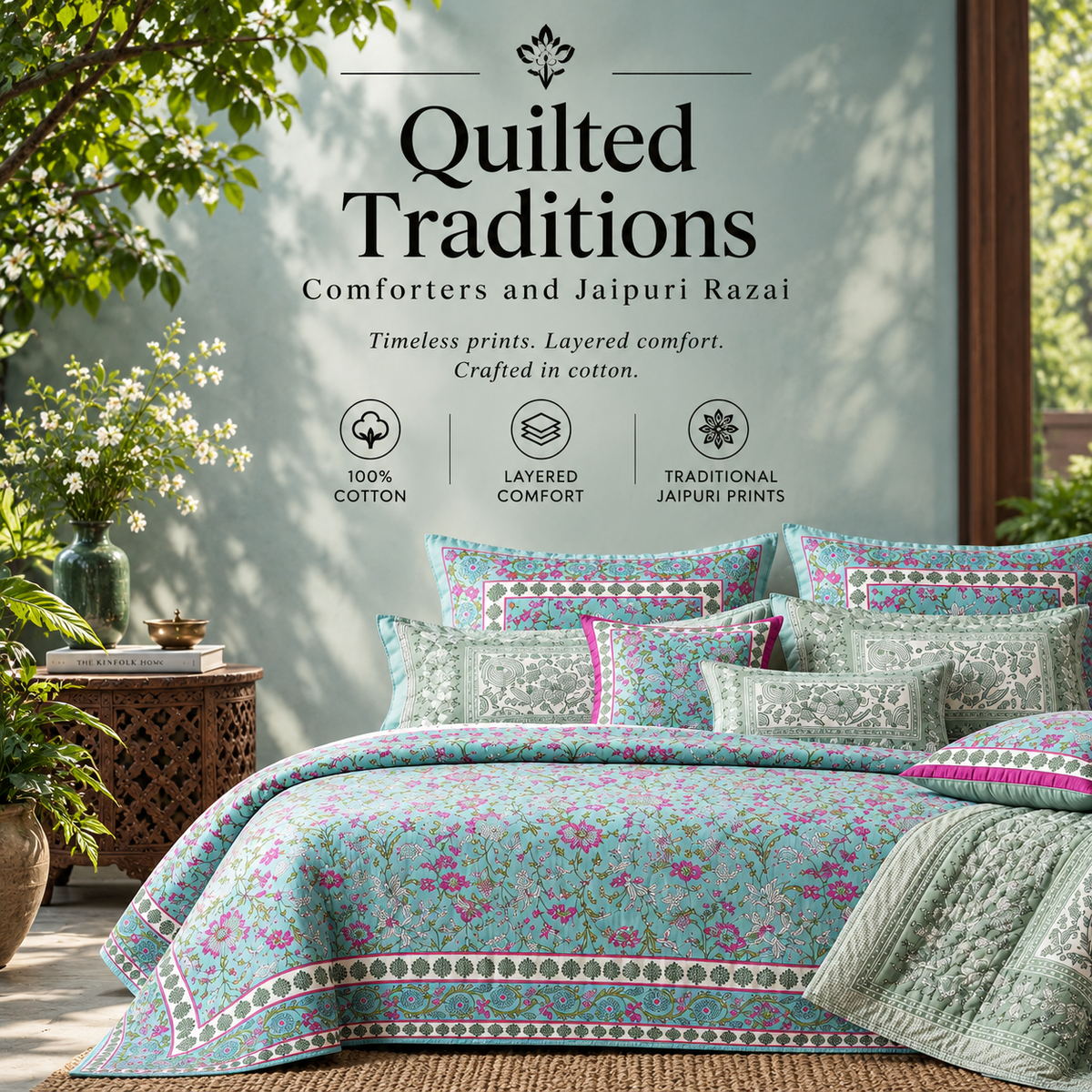 Quilted Traditions (Comforters and Razai)