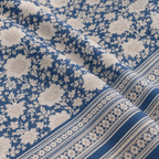 Mahal Jaal Blue cotton king size bedsheet - close-up of print