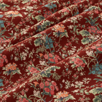 Van Bahar Maroon cotton king size bedsheet - close-up of print