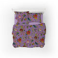 Tree of Life cotton velvet bedcover in Amethyst Orchid