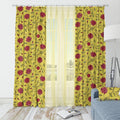 Lotus velvet door curtains set of 2 in Illuminating