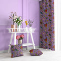 Tree of Life velvet door curtains set of 2 in Amethyst Orchid