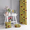 Tree of Life velvet door curtains set of 2 in Illuminating